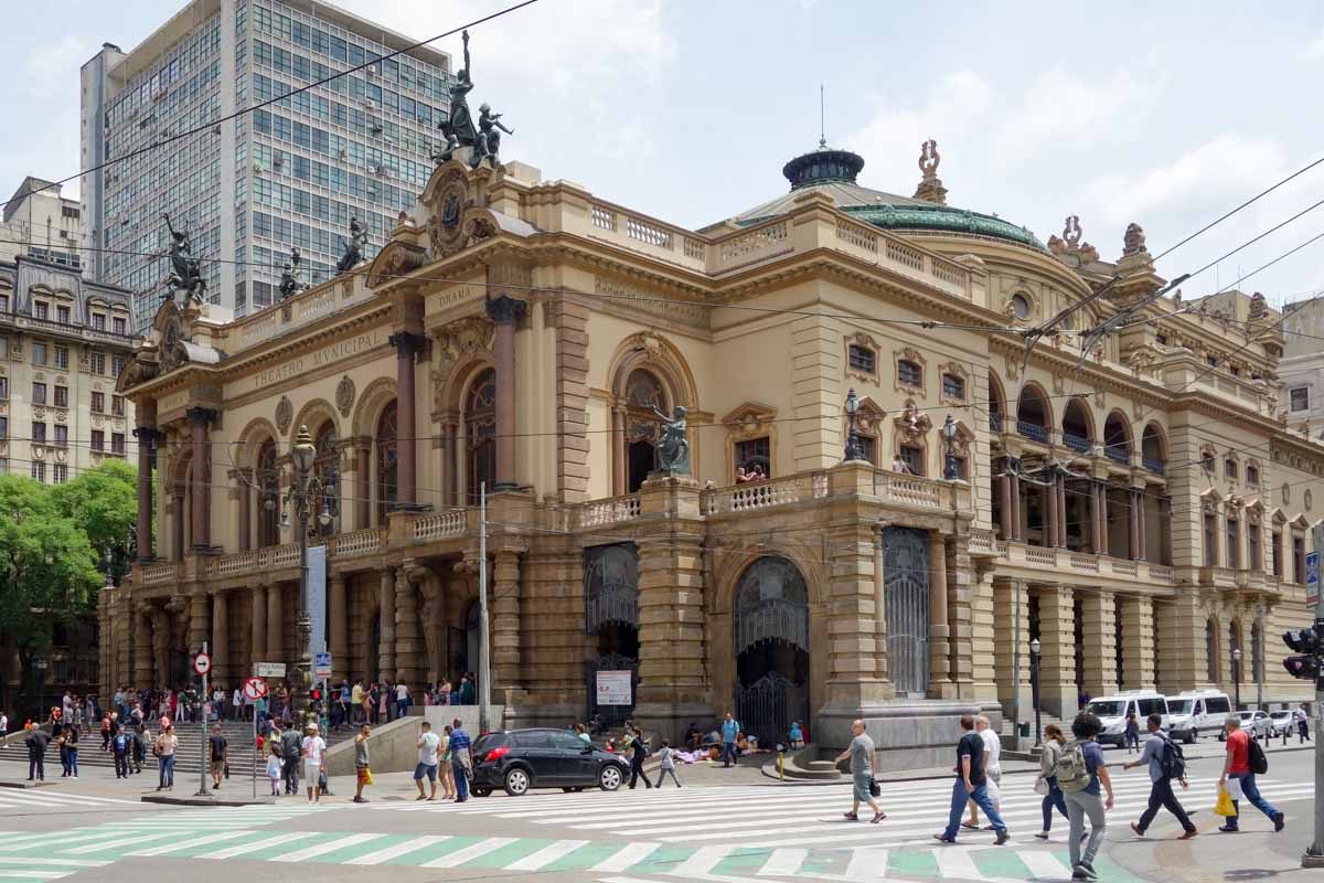 Carte Postale Ancienne – Sao Jose Do Rio Preto, Teatro Municipal, Brésil – Vintage