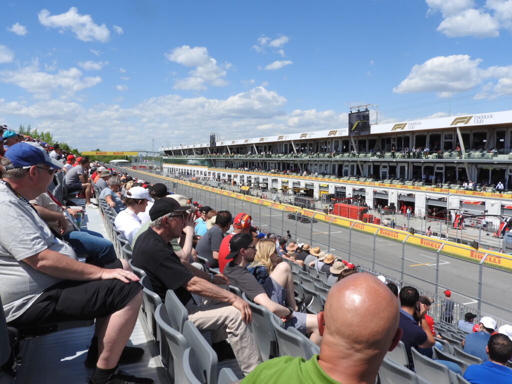 View from Grandstand 1 at Canadian Grand Prix