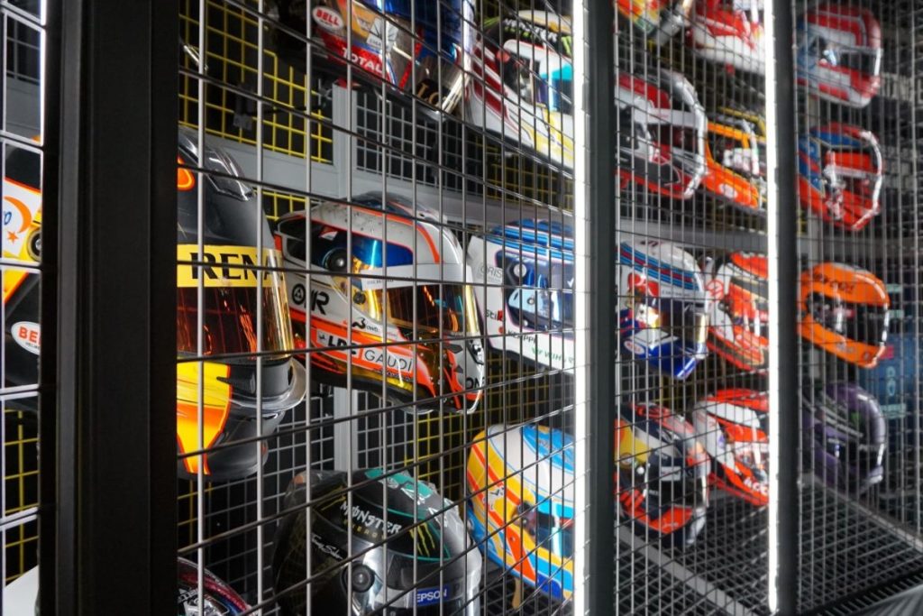 F1 Exhibition London Helmets