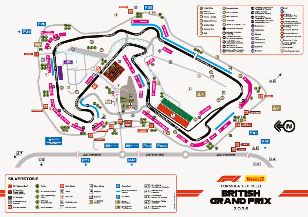 2026 British GP Disney Map