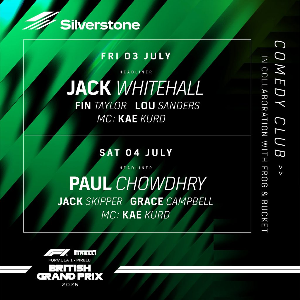 Silverstone Comedy Club 2026 British GP