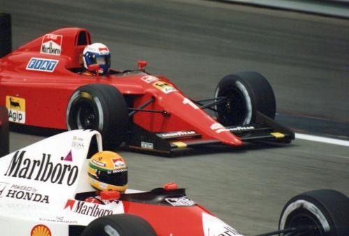Senna Prost 1990 Belgian Grand prix Nigel Barrett